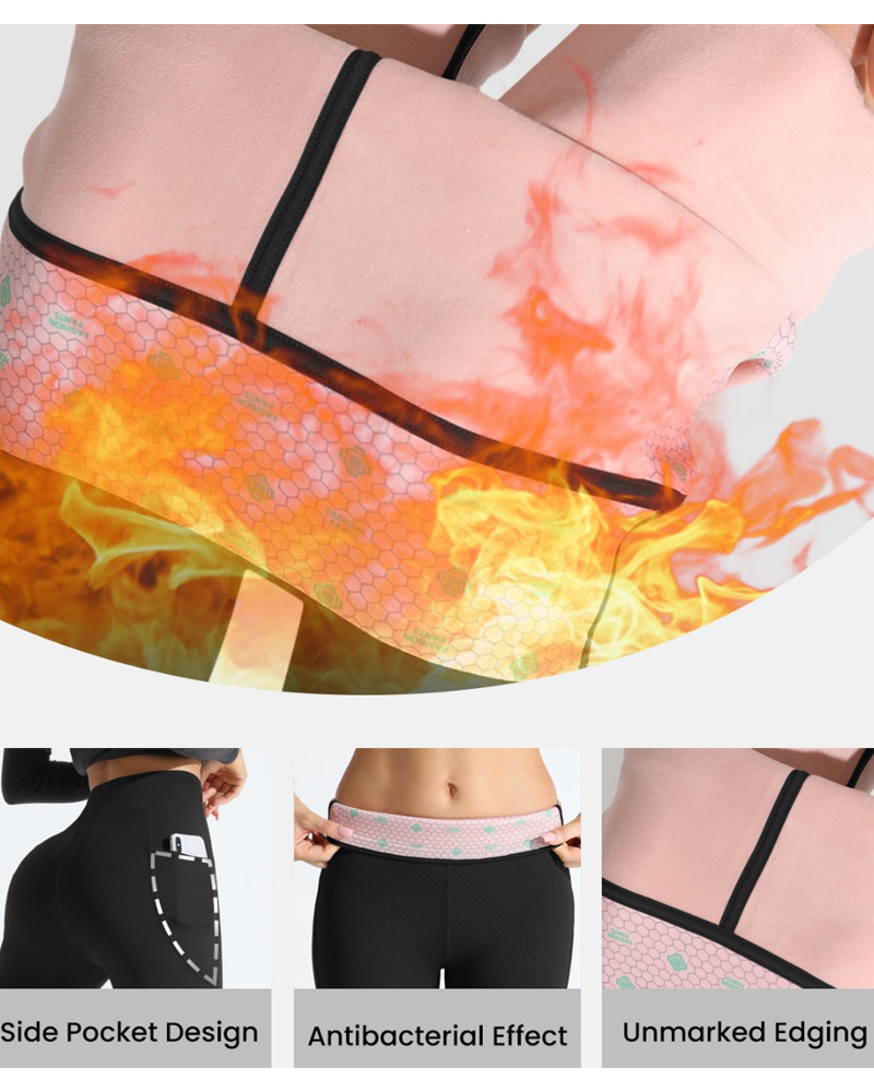 High-Waisted Tummy-Controlling Warm Sports Leggings