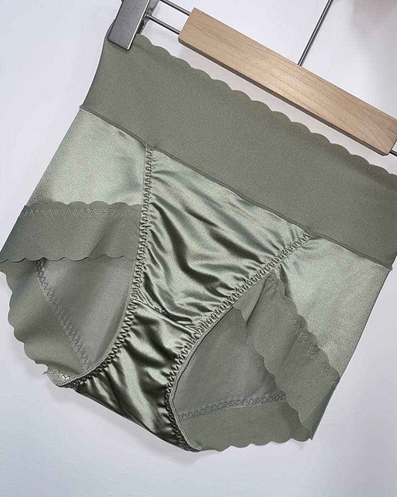 High-Waisted, Hip Lift Satin Fashion Panties