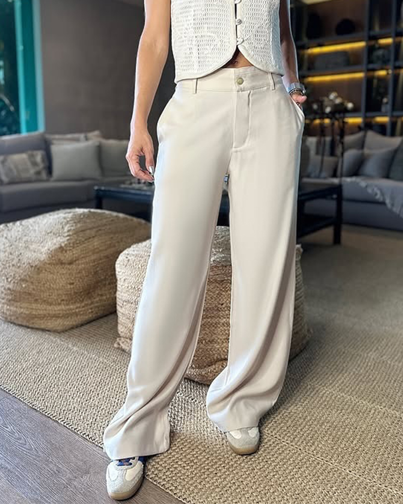 Drape Casual Suit Trousers