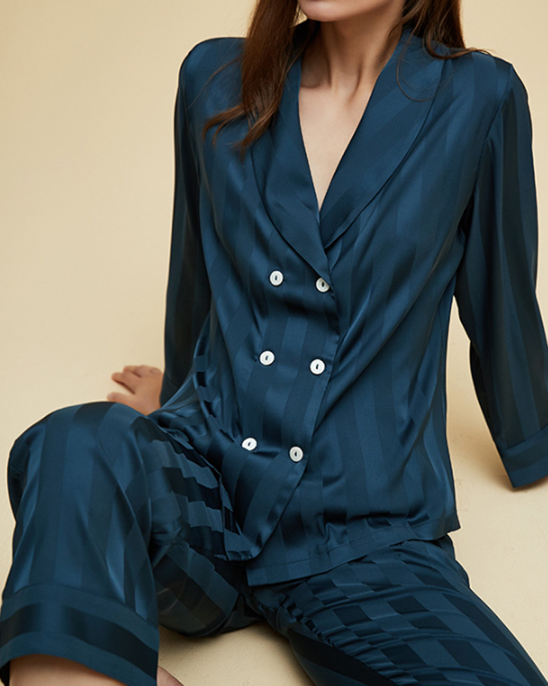 Ice Silk Long Sleeve Home Suit