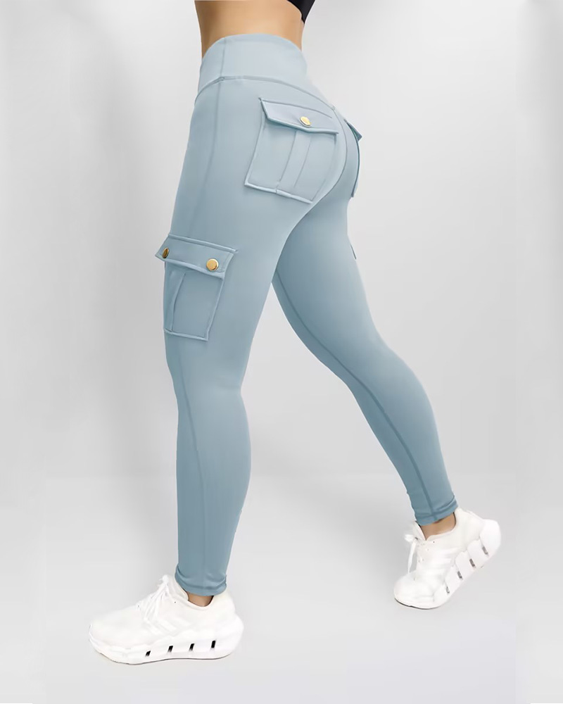 Pocket Cargo High-Elastic Fitness Pants