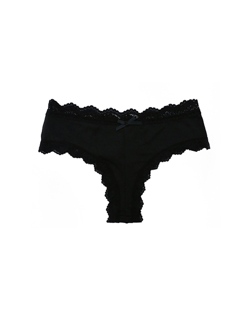 Mid-Rise Comfortable Bowknot Pure Cotton Crotch Briefs
