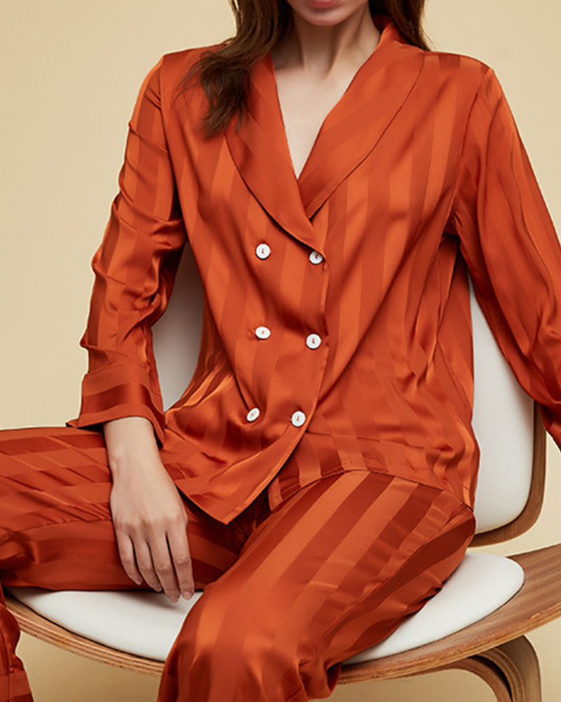 Ice Silk Long Sleeve Home Suit